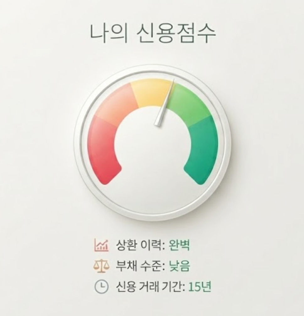 신용점수를 표현한 이미지